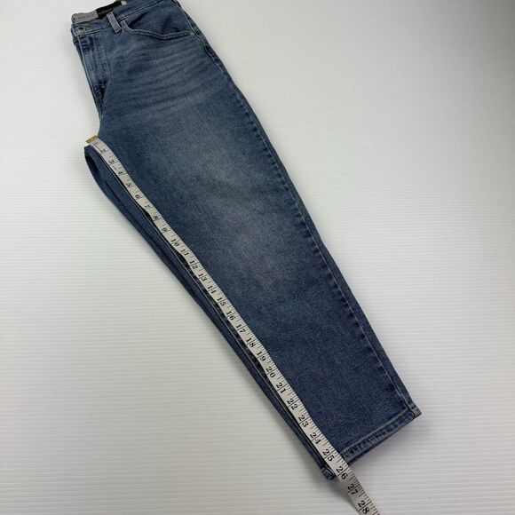 Levi’s SilverTab Mom Jeans Size 31x27 Tapered Light Wash Stretch High Rise - Picture 12 of 14